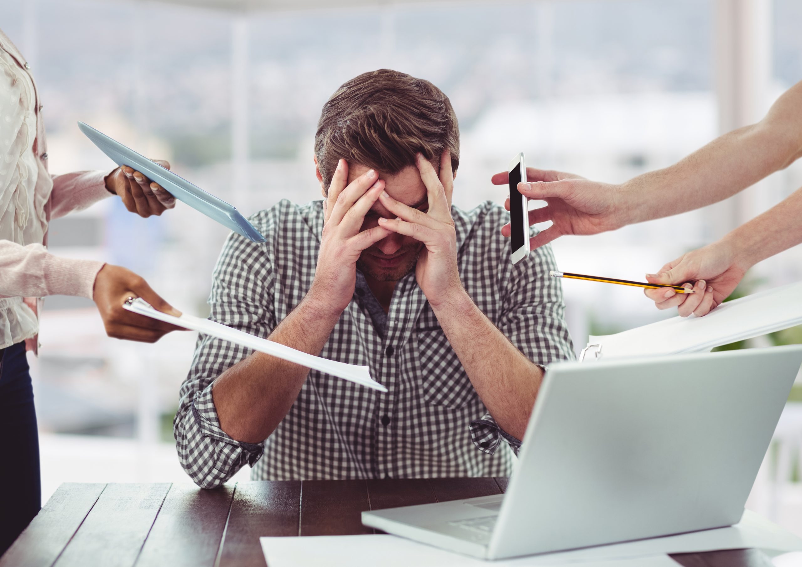 agency young adult profession stressed black scaled