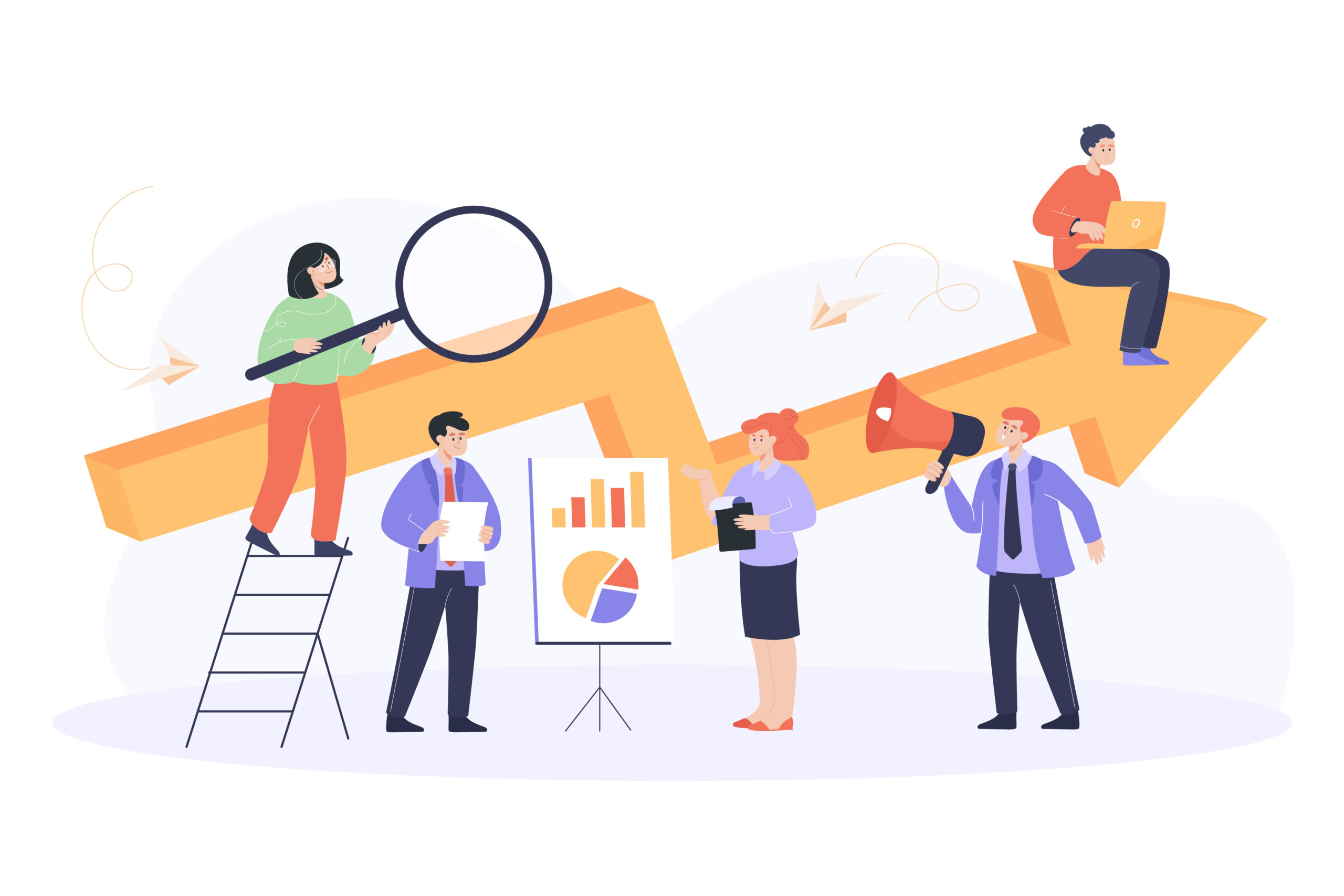 Business people working together on project scaled