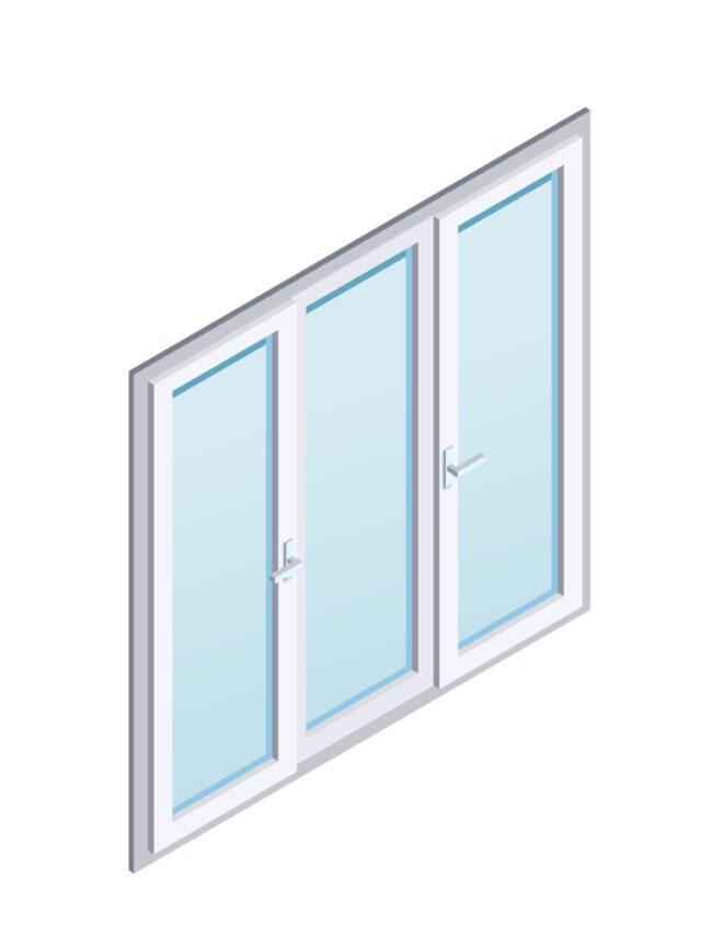 PVC Windows Isometric Icons