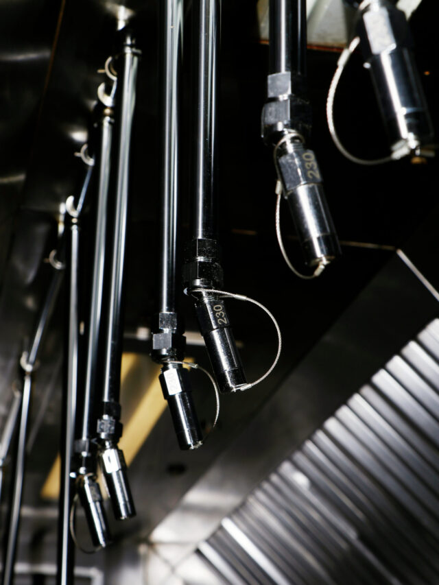 fire and safety equipment, emergency water dispenser nobe under the hood usually fixed in kitchen, factories and warehouses