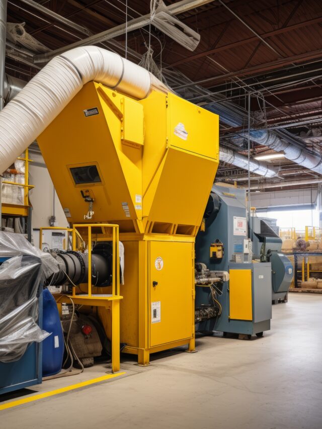 The Heart of Cleanliness: A Dust Collector Bag in the Midst of an Industrial Landscape