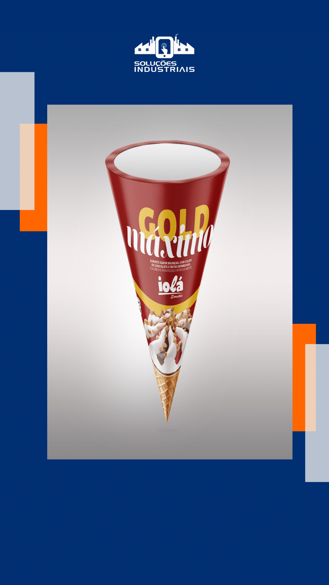cone personalizado para casquinha de sorvete TOMBOSI