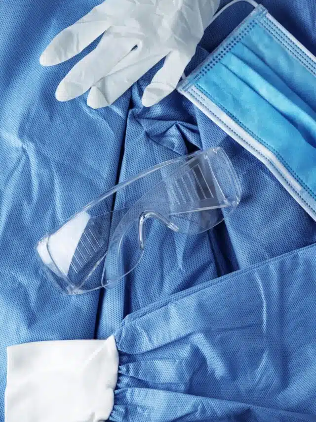 Coronavirus protective medical equipment set