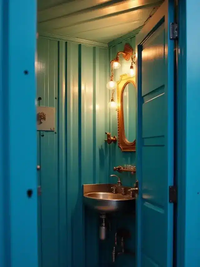 Banheiro container de luxo:  conforto e sofisticação