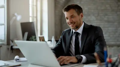 homem negocio sucesso profissional laptop jpg
