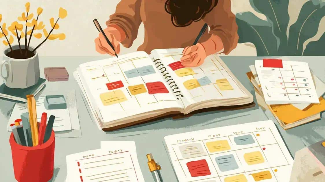 Estratégias eficientes para organizar o dia a dia