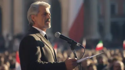 homem discurso evento publico