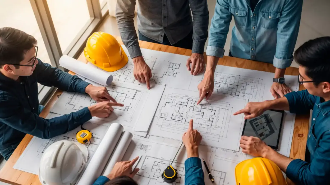 engenheiros arquitetos planejando construcao jpg