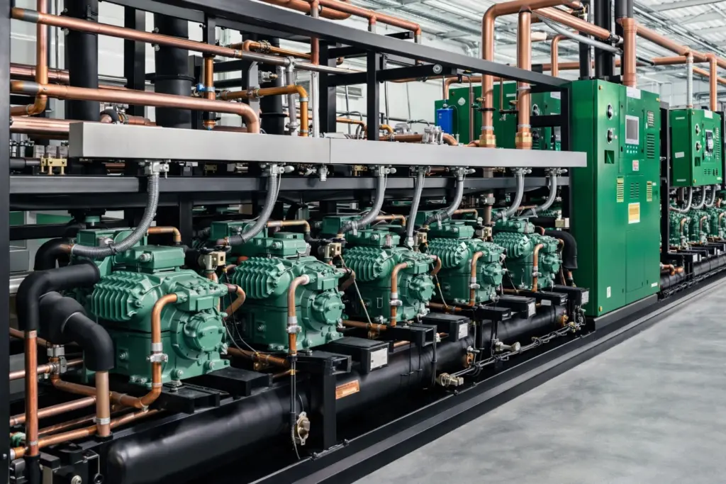 Como funciona um rack de refrigeração? 2 sistema refrigeracao industrial