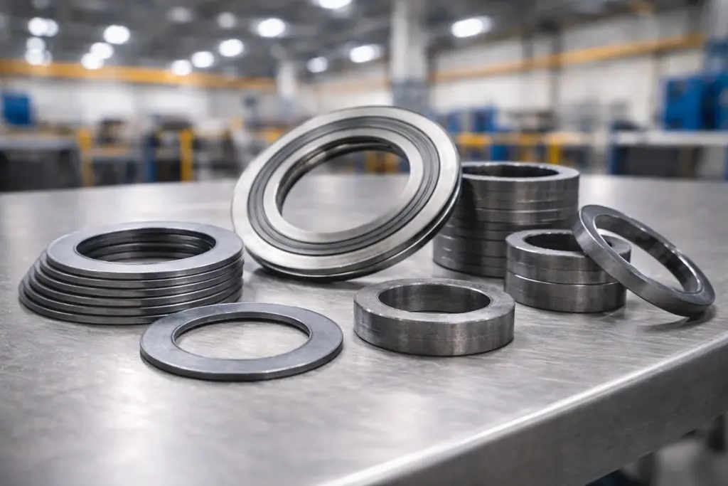 Junta De Grafite e a importância da vedação em sistemas de alta temperatura 2 Modelos de juntas