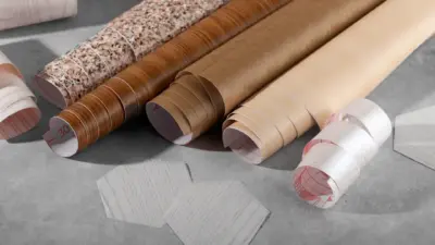 rolos papel revestimento texturas madeira pedra amostras